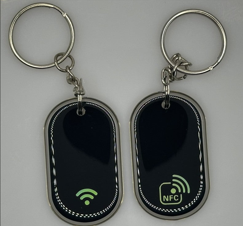 NFC Mirror-Foil Tap Keychain