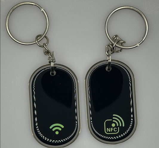 NFC Mirror-Foil Tap Keychain